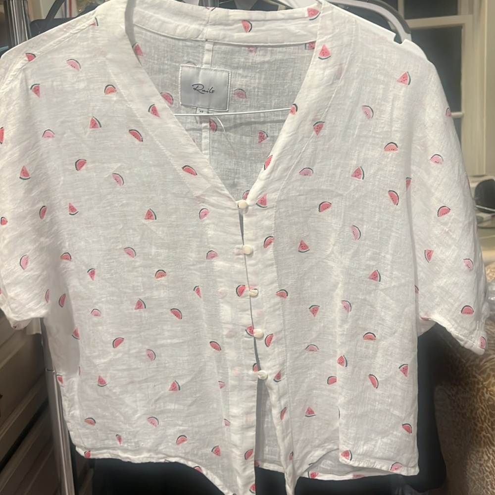 Rails Short Sleeved Top With Tie - image 3